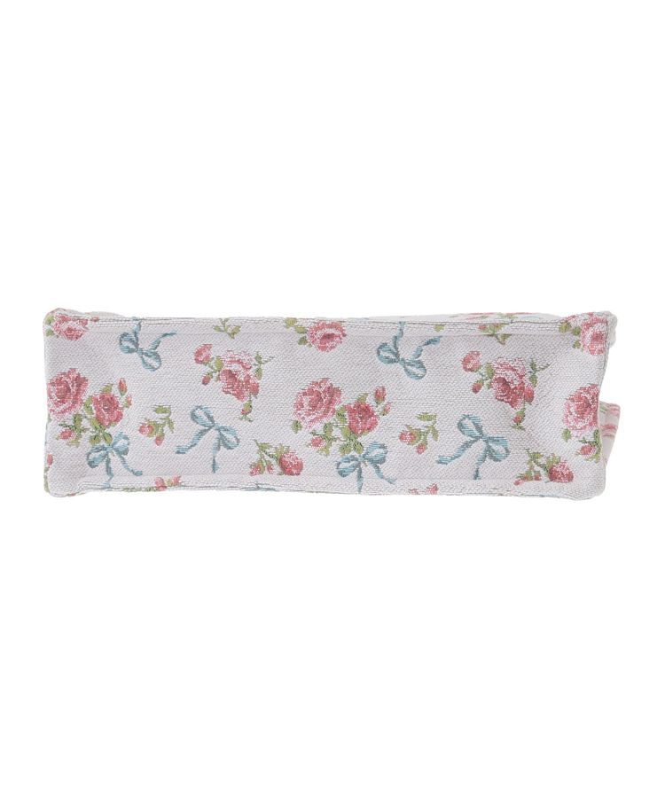 Maison de FLEUR「ローズリボン柄ゴブランスクエアトートMバッグ」|トートバッグ|
