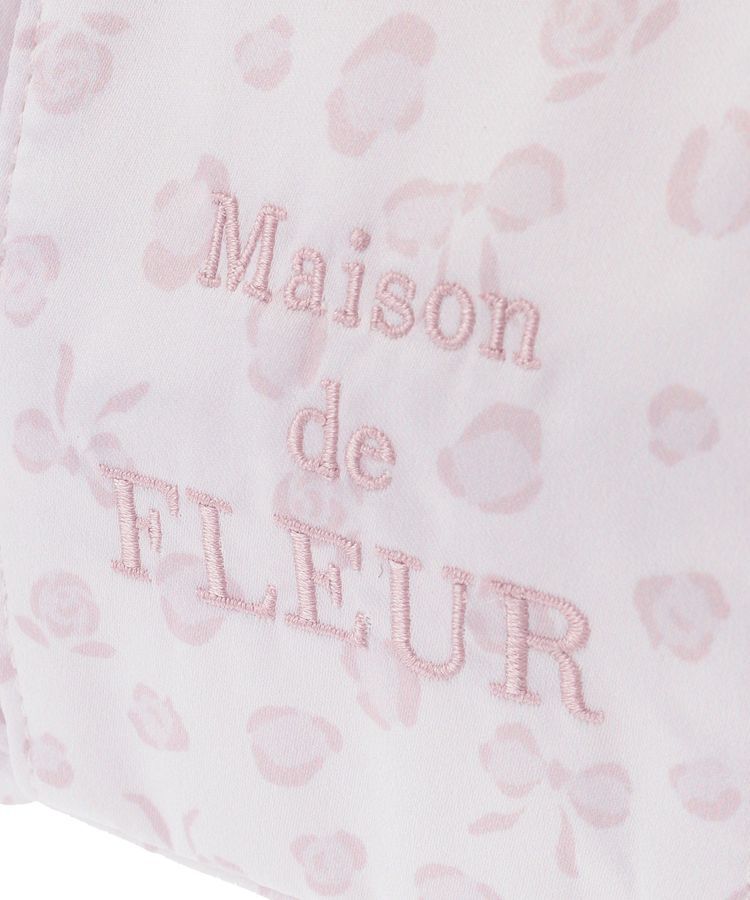Maison de FLEUR「リボンレオパードフリルポーチ」|ポーチ|