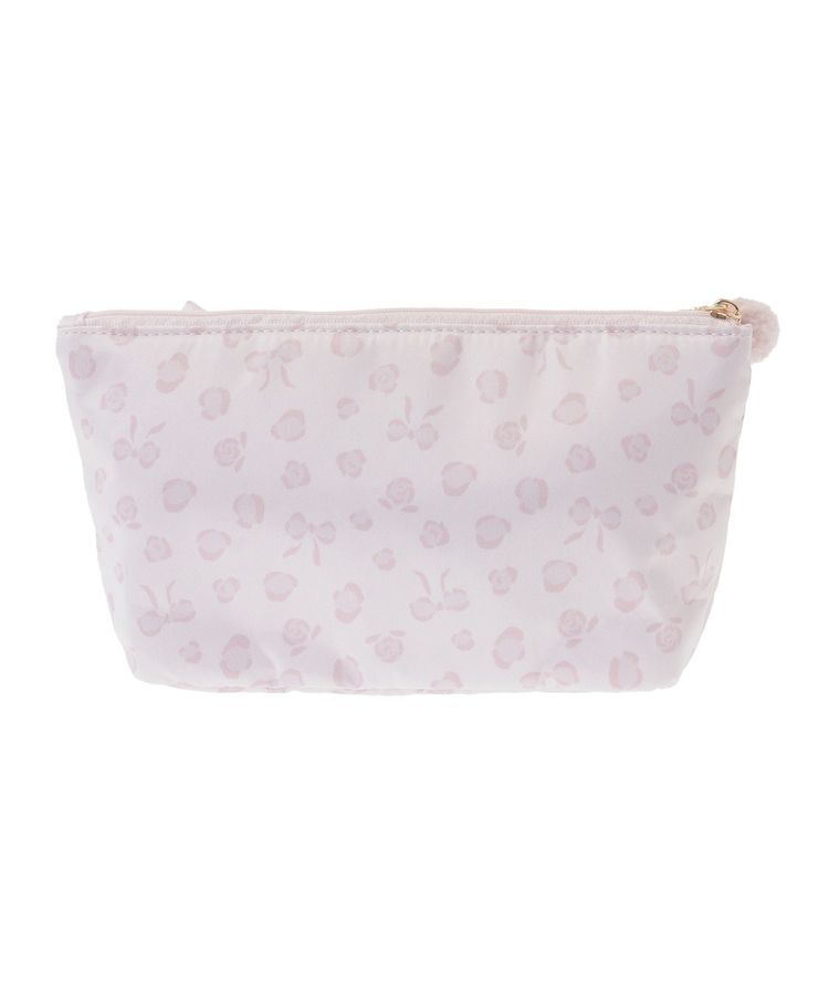 Maison de FLEUR「リボンレオパードフリルポーチ」|ポーチ|