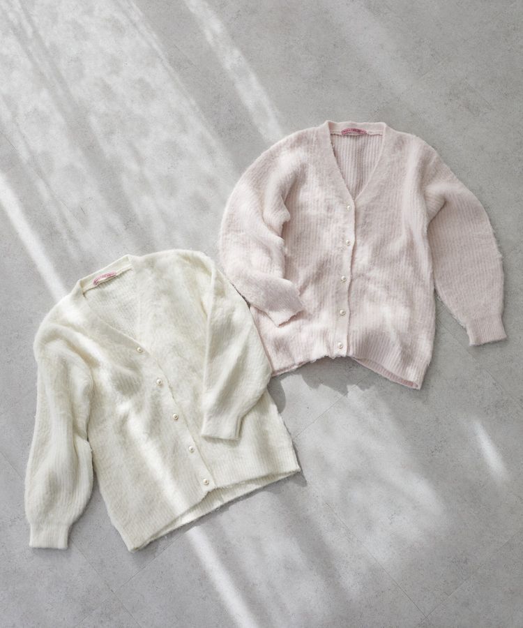 Maison de FLEUR Petite Robe「フェザーヤーンカーディガン」|カーディガン|