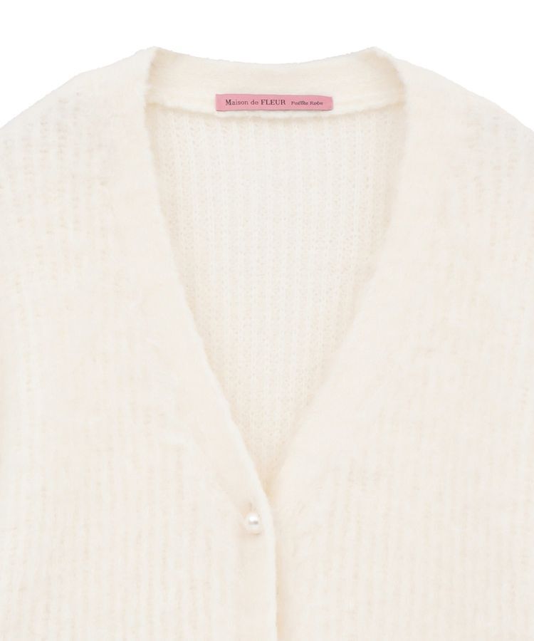 Maison de FLEUR Petite Robe「フェザーヤーンカーディガン」|カーディガン|