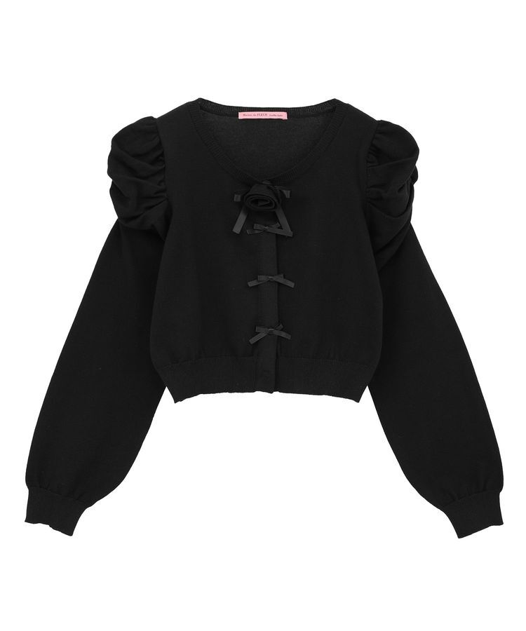 Maison de FLEUR Petite Robe「ローズニットカーディガン」|カーディガン|