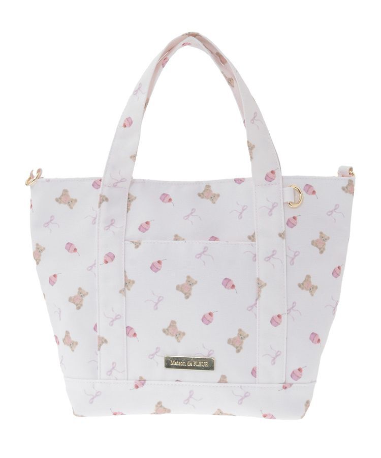 Maison de FLEUR「ベア総柄2Wayトートバッグ」|トートバッグ|