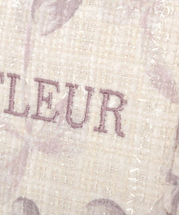 Maison de FLEUR「ツイードリボンプリント2WayバッグM」|ハンドバッグ|