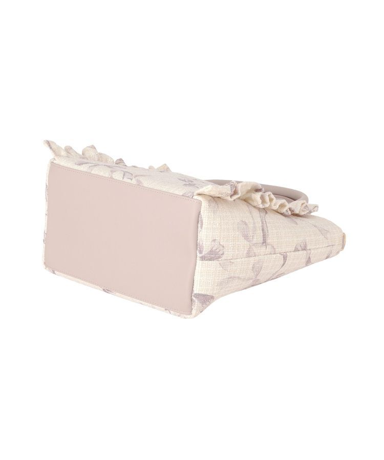 Maison de FLEUR「ツイードリボンプリント2WayバッグM」|ハンドバッグ|