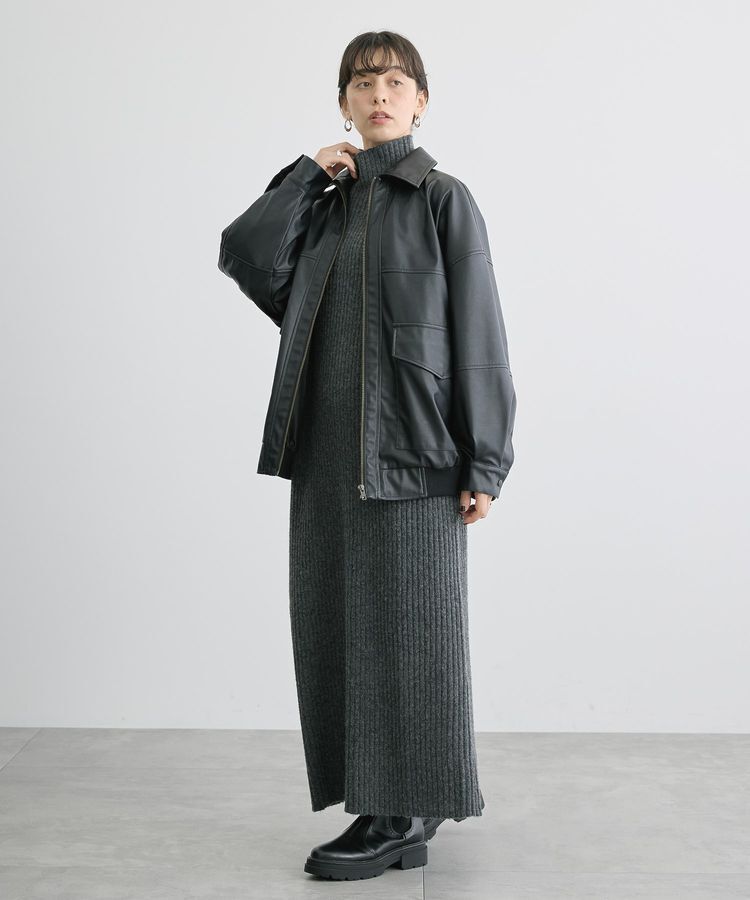 AMERICAN HOLIC「フェイクレザーブルゾン」|ブルゾン・スタジャン|