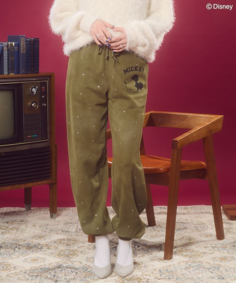 AMERICAN HOLIC「ラインストーンスウェットパンツ/Disney」|その他|