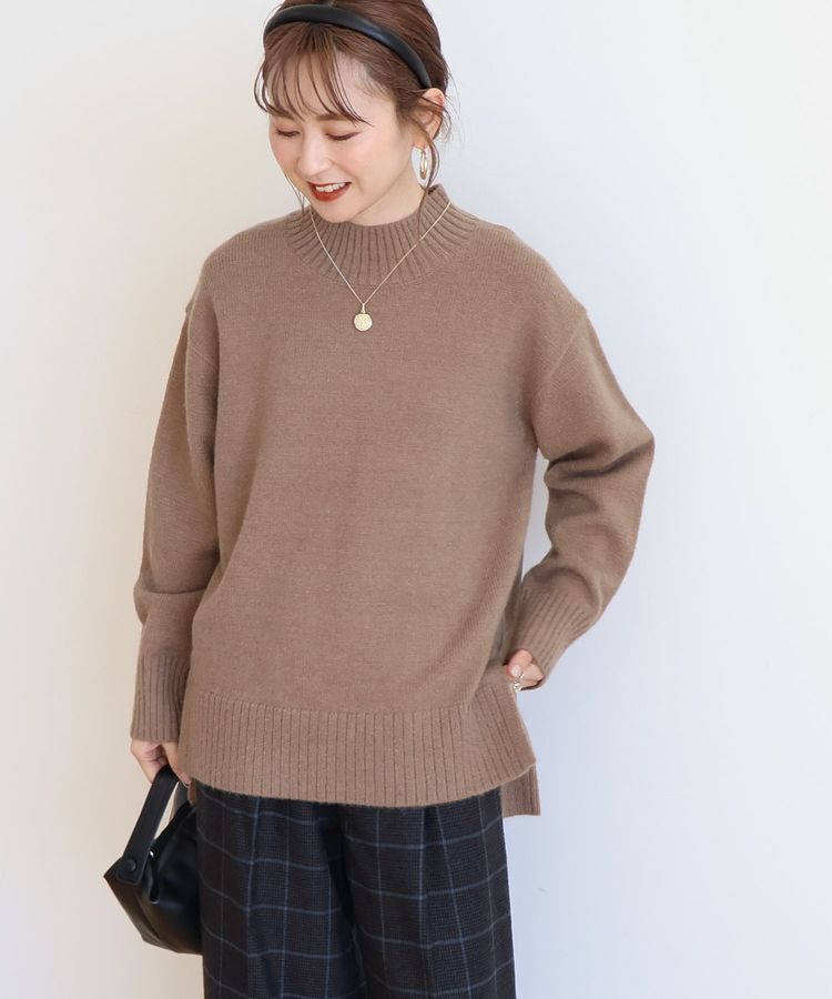 AMERICAN HOLIC「サイドスリットニットプルオーバー」|ニット・セーター|Mocha