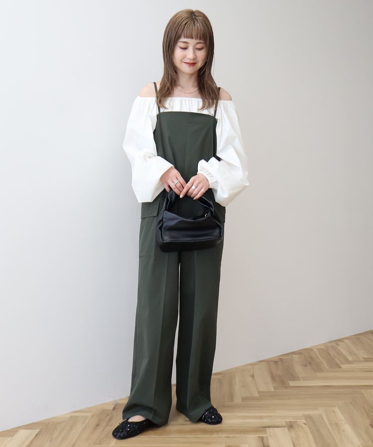 AMERICAN HOLIC「カーゴポケットキャミサロペット」|オールインワン|Khaki