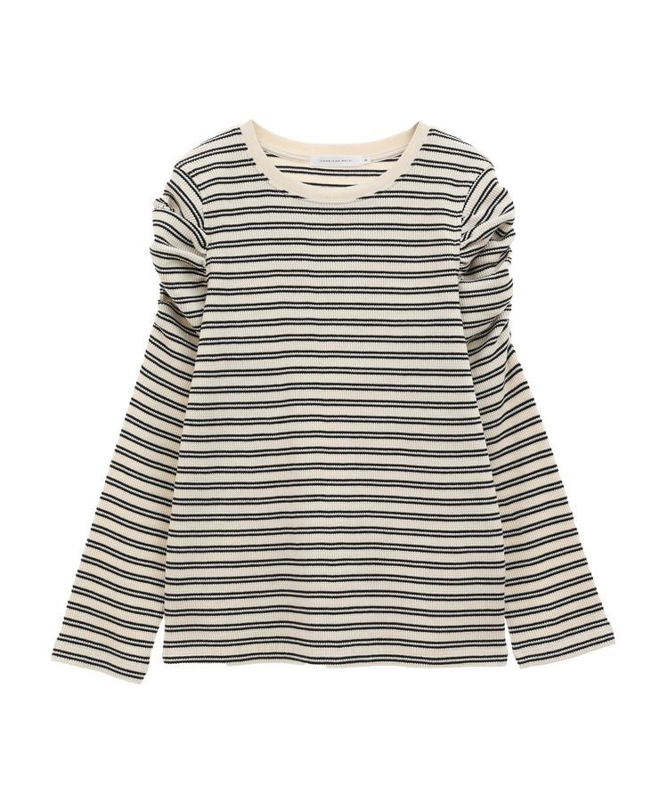 AMERICAN HOLIC「ショルダーギャザーワッフルプルオーバー」|Tシャツ・カットソー|