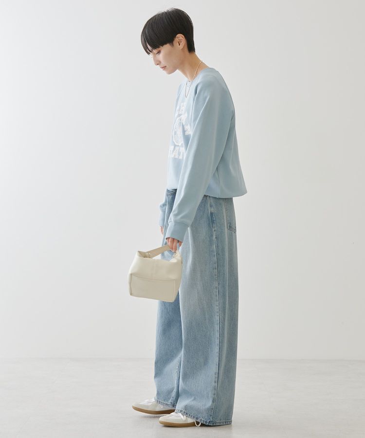 AMERICAN HOLIC「タックワイドデニム」|デニム|