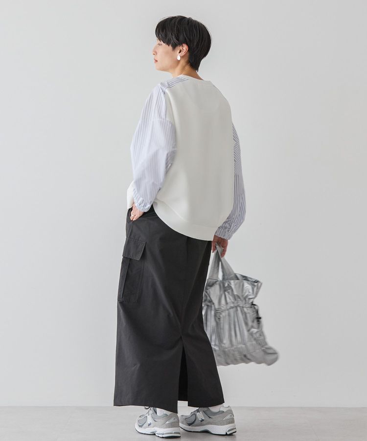 AMERICAN HOLIC「異素材コクーンポンチプルオーバー」|Tシャツ・カットソー|