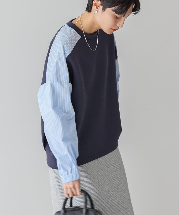 AMERICAN HOLIC「異素材コクーンポンチプルオーバー」|Tシャツ・カットソー|