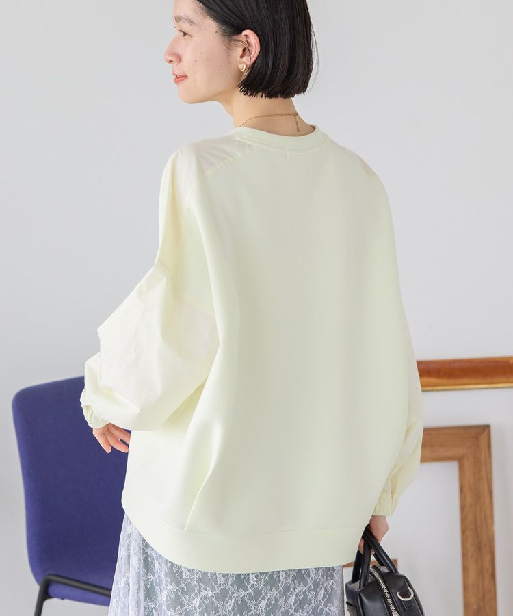 AMERICAN HOLIC「異素材コクーンポンチプルオーバー」|Tシャツ・カットソー|Light yellow