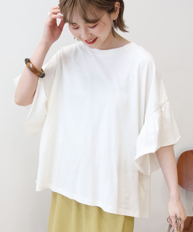 AMERICAN HOLIC「バックフリル半袖プルオーバー」|Tシャツ・カットソー|