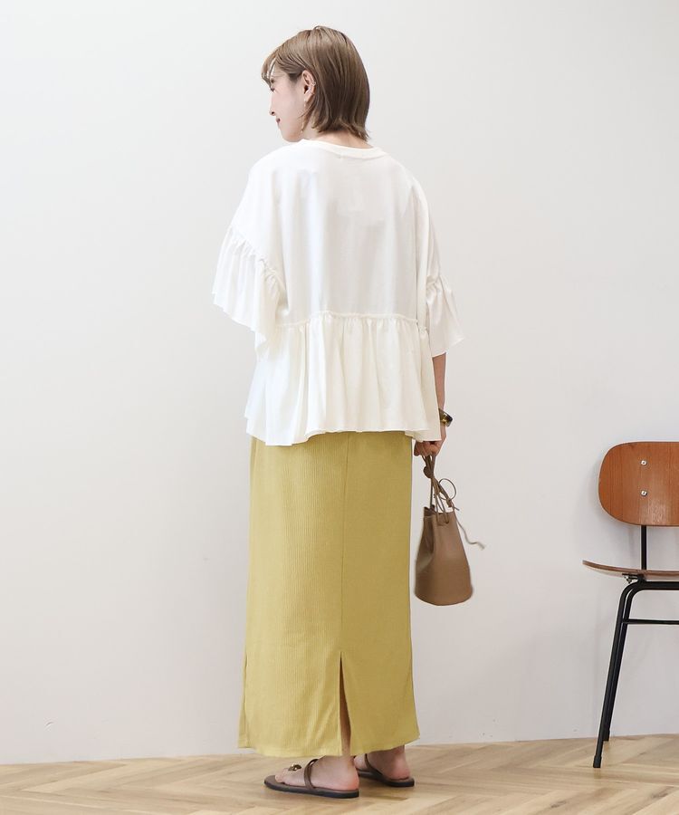 AMERICAN HOLIC「バックフリル半袖プルオーバー」|Tシャツ・カットソー|