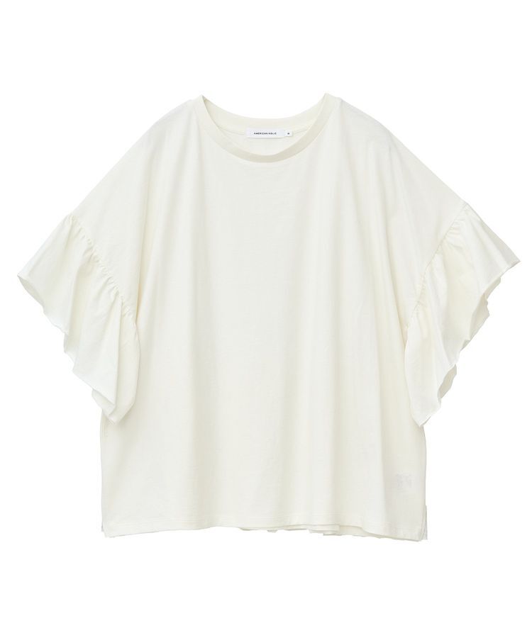 AMERICAN HOLIC「バックフリル半袖プルオーバー」|Tシャツ・カットソー|