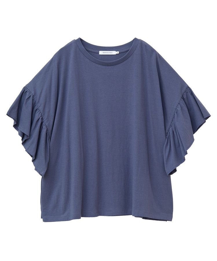 AMERICAN HOLIC「バックフリル半袖プルオーバー」|Tシャツ・カットソー|