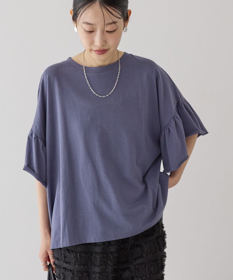 AMERICAN HOLIC「バックフリル半袖プルオーバー」|Tシャツ・カットソー|