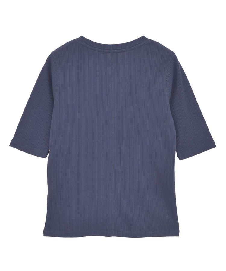 AMERICAN HOLIC「リブ5分袖プルオーバー」|Tシャツ・カットソー|