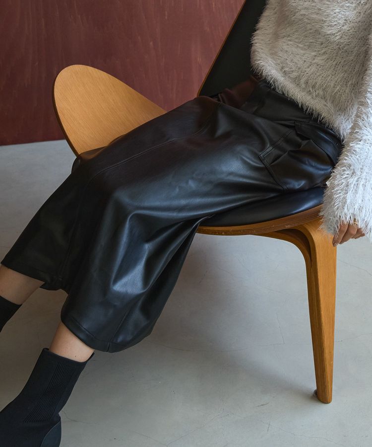 AMERICAN HOLIC「Wポケットフェイクレザースカート」|スカート|