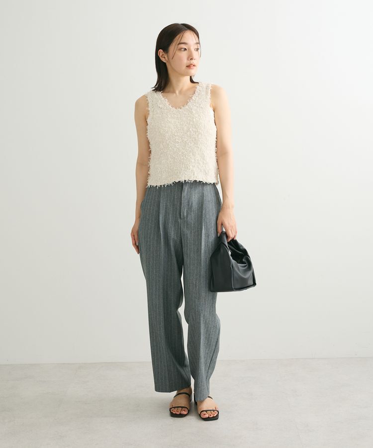 Green Parks「・swing　by　2wayチュールヤーンベスト」|ベスト・ジレ|