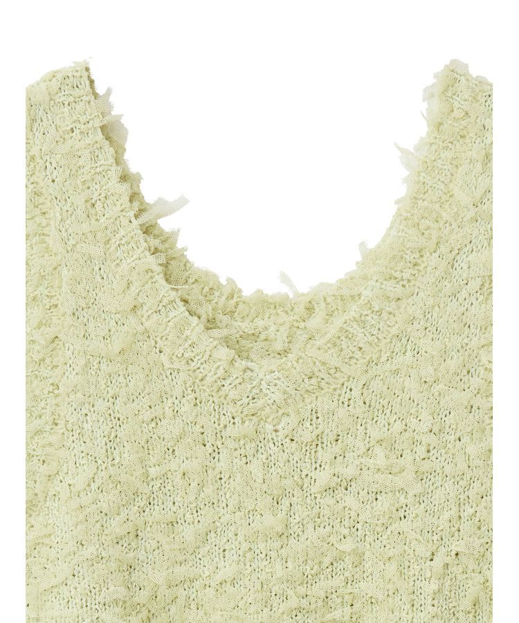 Green Parks「・swing　by　2wayチュールヤーンベスト」|ベスト・ジレ|