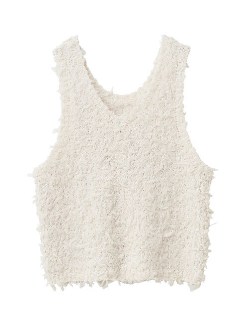 Green Parks「・swing　by　2wayチュールヤーンベスト」|ベスト・ジレ|