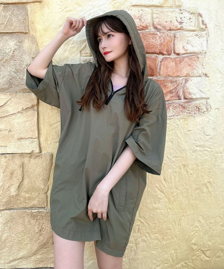 Green Parks「[ユニセックス]ハーフZipナイロンプルオーバー」|Tシャツ・カットソー|