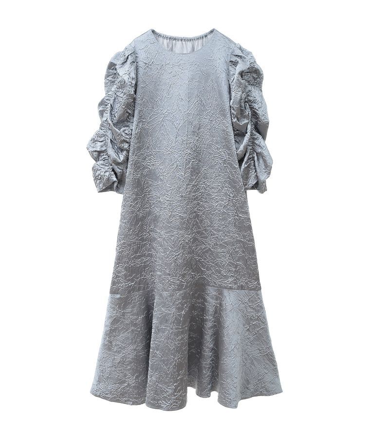 Green Parks「■ESCAR エンボスギャザースリーブワンピース」|ワンピース|