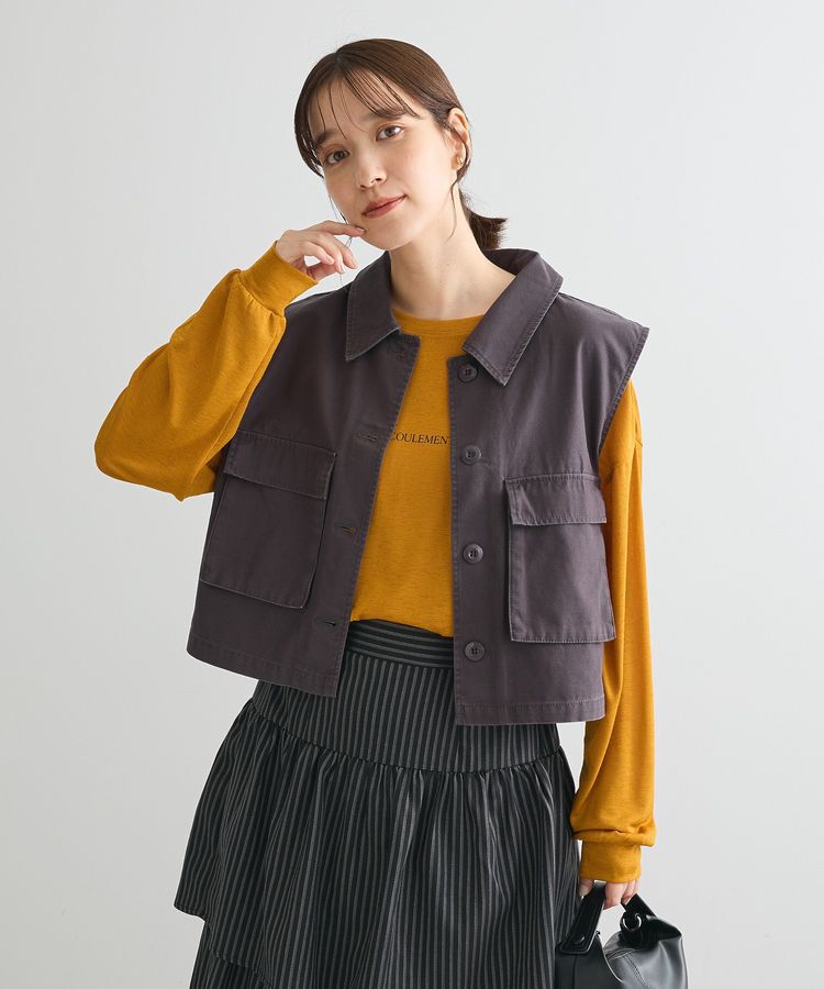 Green Parks「・SUGAR SPOON ミリタリーショートベスト」|ベスト・ジレ|