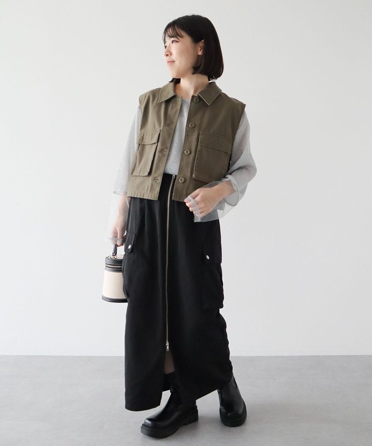 Green Parks「・SUGAR SPOON ミリタリーショートベスト」|ベスト・ジレ|