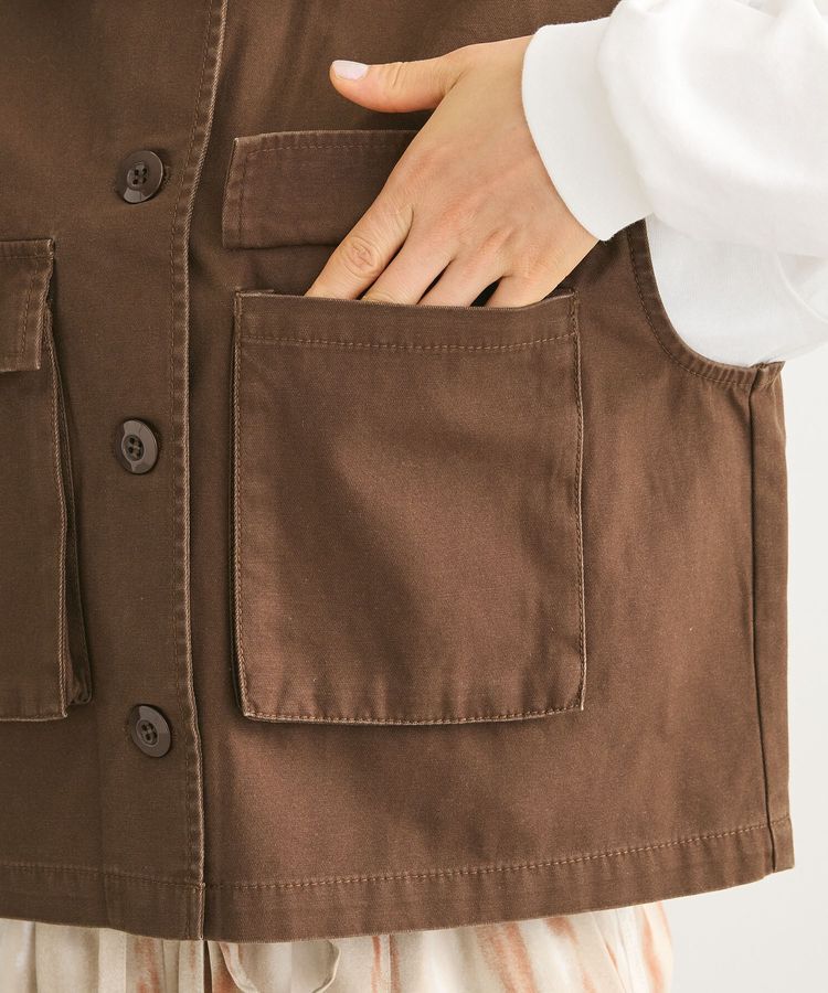 Green Parks「・SUGAR SPOON ミリタリーショートベスト」|ベスト・ジレ|