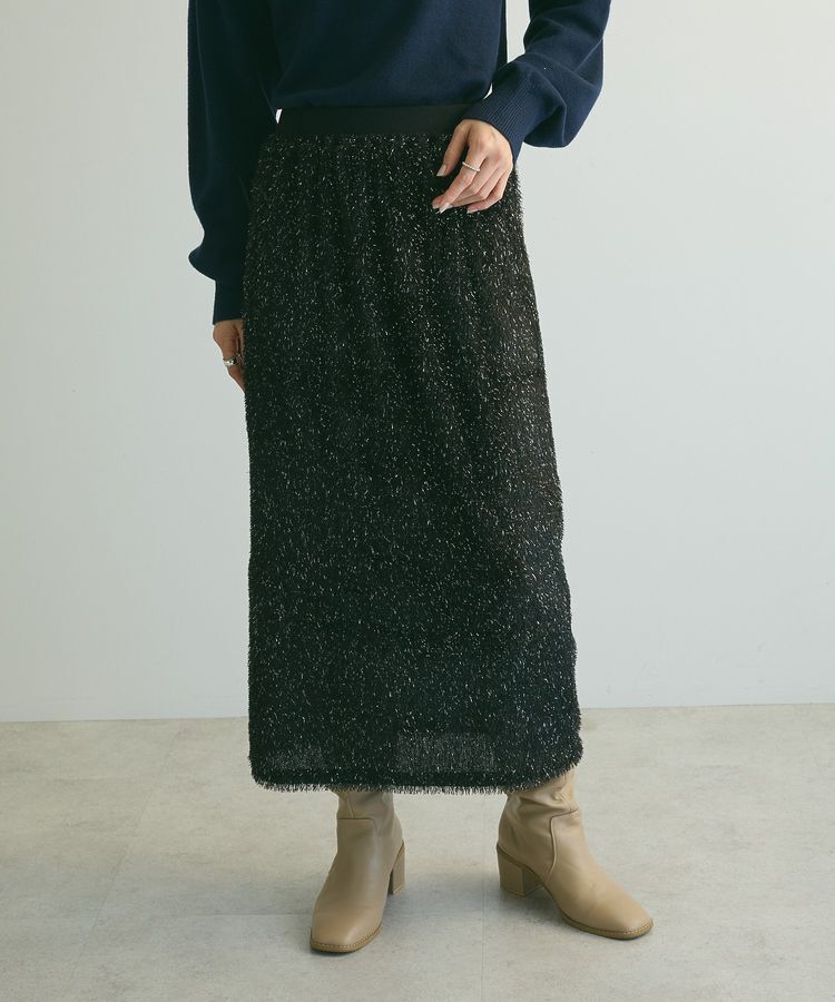 armonia「armonia.シャギースカート」|スカート|Black