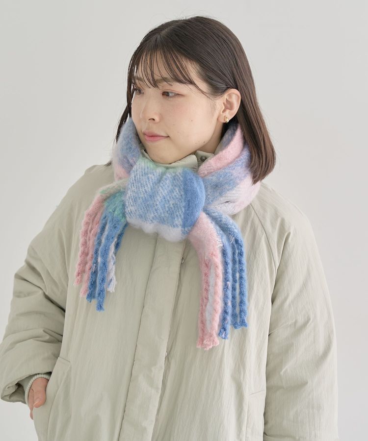 Green Parks「ボリュームチェックマフラー」|マフラー|