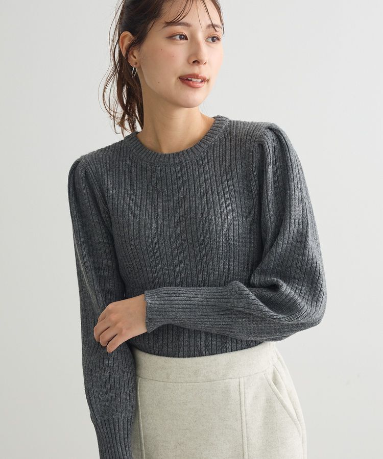 Green Parks「洗える パフニットプルオーバー」|ニット・セーター|