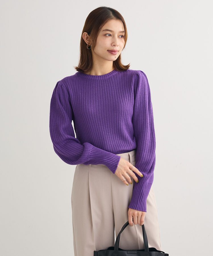 Green Parks「洗える パフニットプルオーバー」|ニット・セーター|