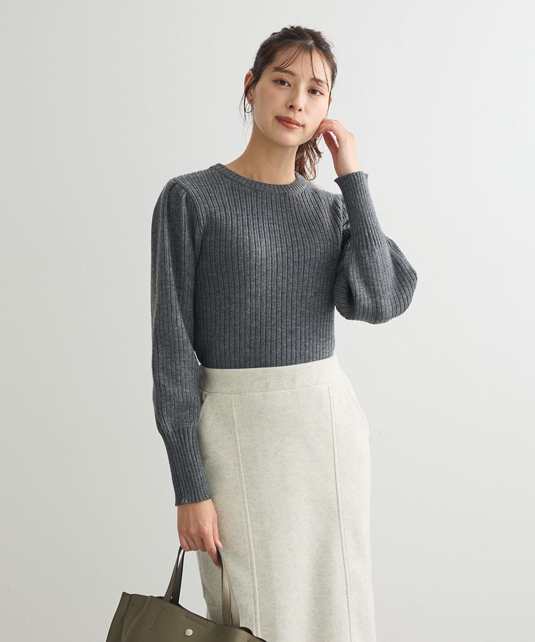 Green Parks「洗える パフニットプルオーバー」|ニット・セーター|