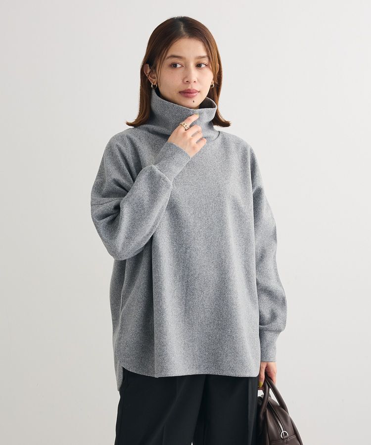 Green Parks「圧縮ポンチゆるタートルプルオーバー」|スウェット・ジャージ|Gray