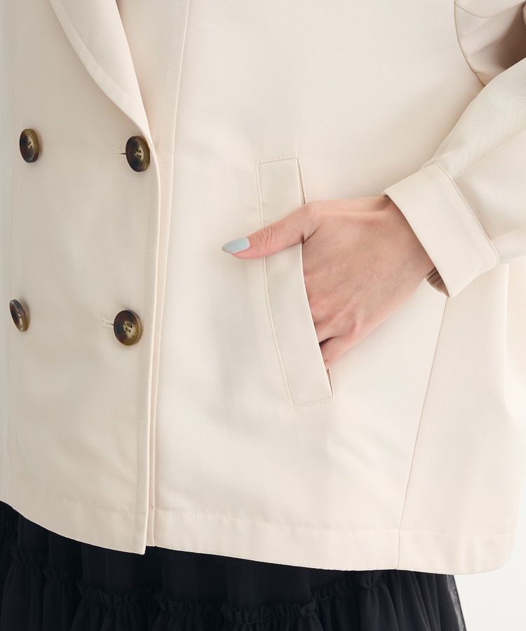 Green Parks「撥水加工 ショート丈トレンチコート」|トレンチコート|