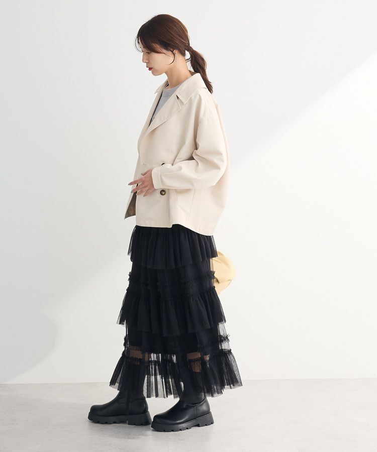 Green Parks「撥水加工 ショート丈トレンチコート」|トレンチコート|