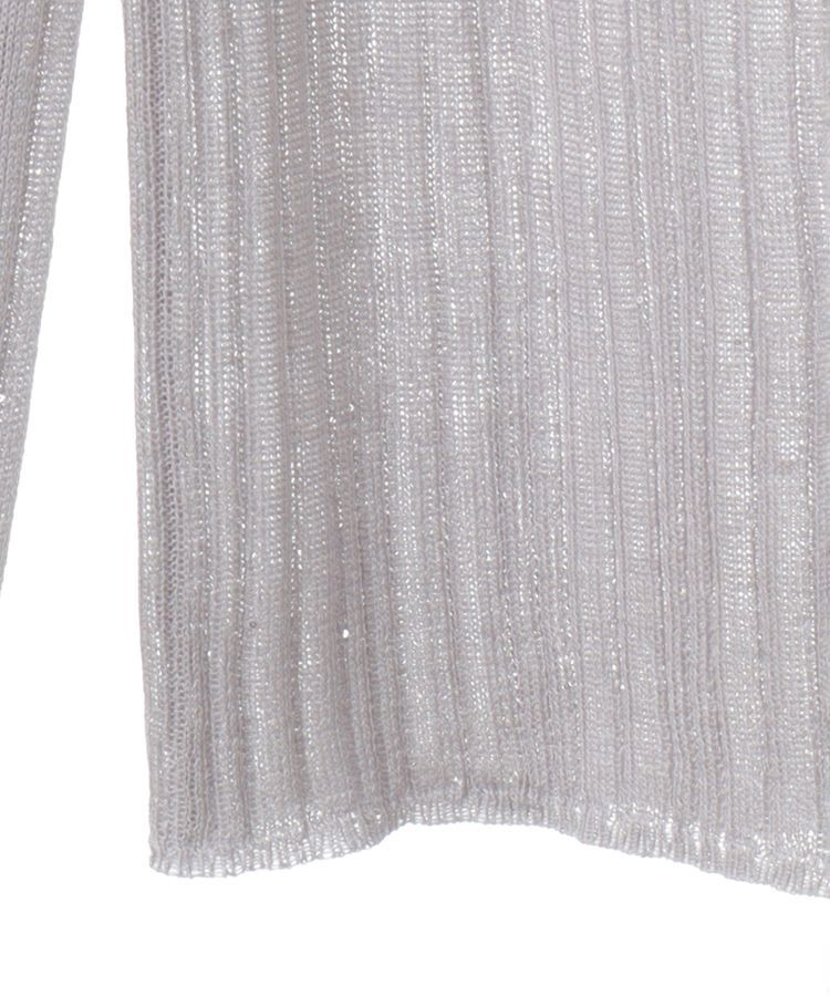 Green Parks「dazzlin シアーリブニットプルオーバー」|ニット・セーター|