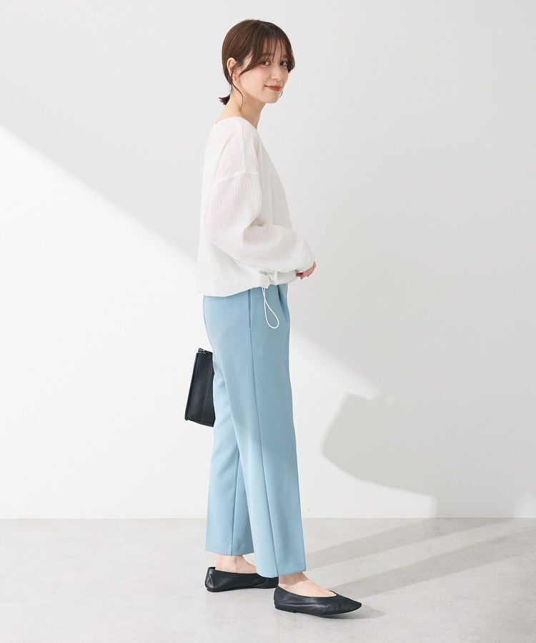 Green Parks「裾ドロスト表面長袖プルオーバー」|Tシャツ・カットソー|