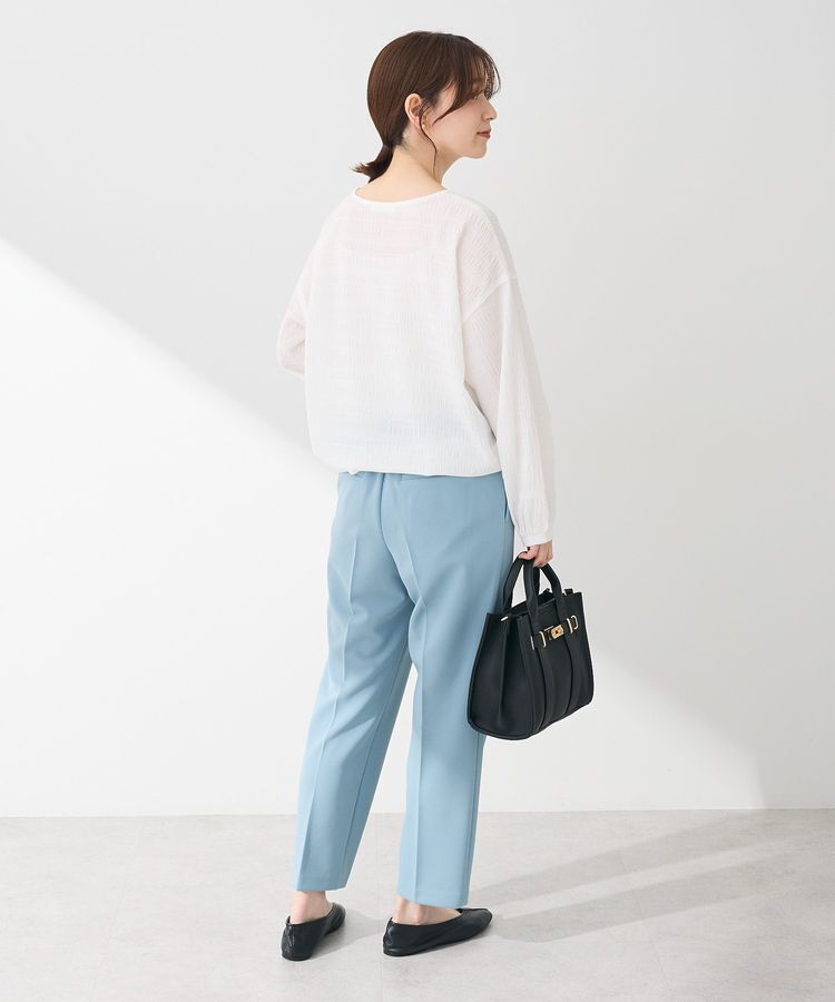 Green Parks「裾ドロスト表面長袖プルオーバー」|Tシャツ・カットソー|