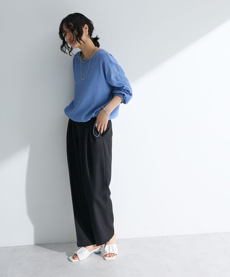Green Parks「裾ドロスト表面長袖プルオーバー」|Tシャツ・カットソー|