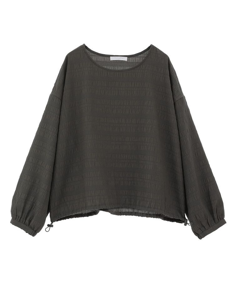 Green Parks「裾ドロスト表面長袖プルオーバー」|Tシャツ・カットソー|