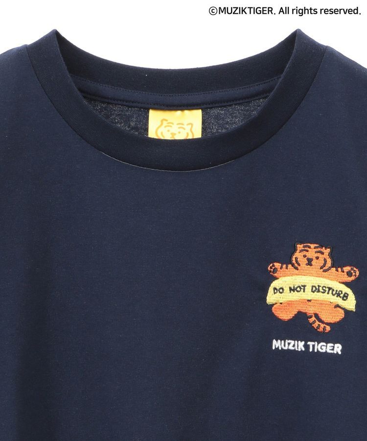 Green Parks「ムジークタイガー/さがら刺繍ワイドショートTシャツ」|Tシャツ・カットソー|
