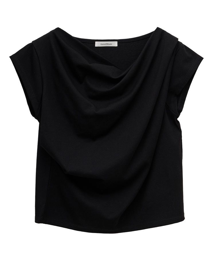 AnriettMusee「ドレープオフショルフレンチ袖Tシャツ」|Tシャツ・カットソー|
