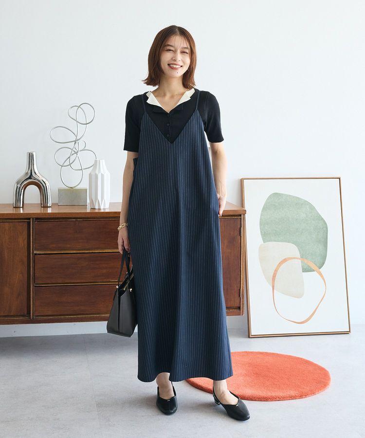 Green Parks「Vネックキャミワンピース」|ワンピース|