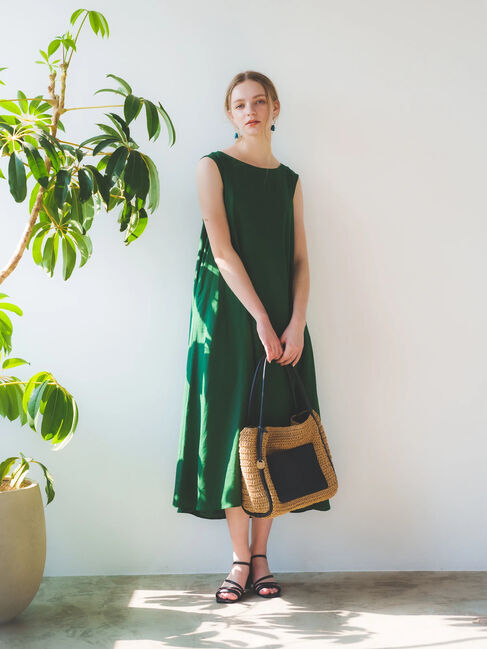 YECCA VECCA「ペーパー手編みトートバッグ」|ハンドバッグ|